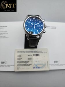 IWC Classic Pilot Chrono Automatic Steel Black Men's Watch Ref.IW371701-4