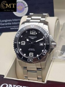 Longines Hydroconquest 41mm Steel Black Dial Ceramic Bezel Ref.L3.781.4.56.6-2