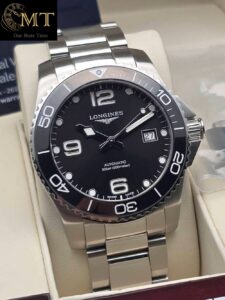 Longines Hydroconquest 41mm Steel Black Dial Ceramic Bezel Ref.L3.781.4.56.6-3