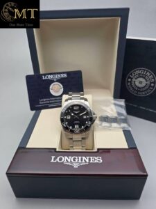 Longines Hydroconquest 41mm Steel Black Dial Ceramic Bezel Ref.L3.781.4.56.6-4