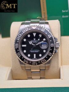 Rolex GMT-Master II 40mm Black Dial Oystersteel Men's Watch Ref.116710LN