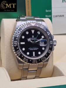Rolex GMT-Master II 40mm Black Dial Oystersteel Men's Watch Ref.116710LN-3