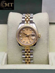 Rolex Lady-Datejust 26mm Two Tone Jubilee Champagne Dial Ref.179173