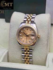 Rolex Lady-Datejust 26mm Two Tone Jubilee Champagne Dial Ref.179173-2
