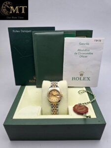 Rolex Lady-Datejust 26mm Two Tone Jubilee Champagne Dial Ref.179173-4