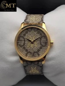 Gucci G-Timeless GG Supreme Canvas Dial Unisex Watch Ref.YA1264068