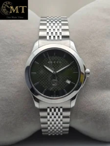 Gucci G-Timeless Quartz Green Dial Stainless Steel Men's Watch Ref.YA1264108