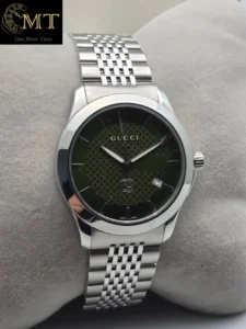 Gucci G-Timeless Quartz Green Dial Stainless Steel Men's Watch Ref.YA1264108-3
