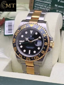 Rolex GMT-Master II Oystersteel & Yellow Gold 18k Black Dial Ref.116713LN-2