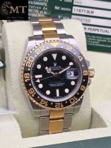 Rolex GMT-Master II Oystersteel & Yellow Gold 18k Black Dial Ref.116713LN-3
