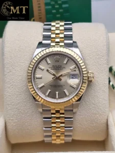 Rolex Lady-Datejust 28mm Oystersteel & Yellow Gold 18k Champagne Dial Ref.279173