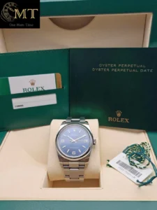 Rolex Oyster Perpetual 36mm Blue Dial Automatic Watch Ref.116000-3
