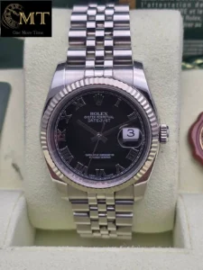 Rolex Datejust 36mm Jubilee Oystersteel Black Dial Ref.116234