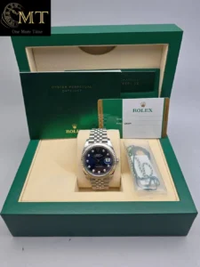 Rolex Datejust 41mm White Gold & Steel Blue Diamond Dial Ref.126334-2