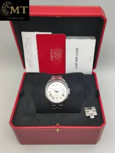 Cartier Cle De Cartier Automatic 40mm Flinque Sunray Silver Dial Ref.WSCL0007-2