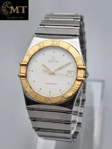 OMEGA Constellation 1970s Yellow Gold & Steel Quartz Watch Ref.3961.070-2