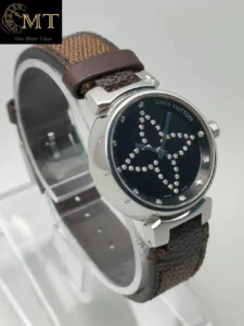 Louis Vuitton Tambour Forever Diamond Black Dial Ref.Q12M5-3