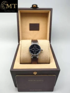 Louis Vuitton Tambour Forever Diamond Black Dial Ref.Q12M5-4