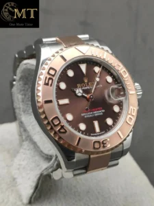 Rolex Yacht-Master 37mm Rose Gold & Oystersteel Chocolate Brown Dial Ref.268621-3