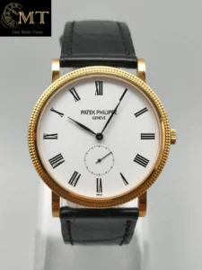 Patek Philippe Calatrava Yellow Gold18k White Dial Men's Watch Ref.5119J-001