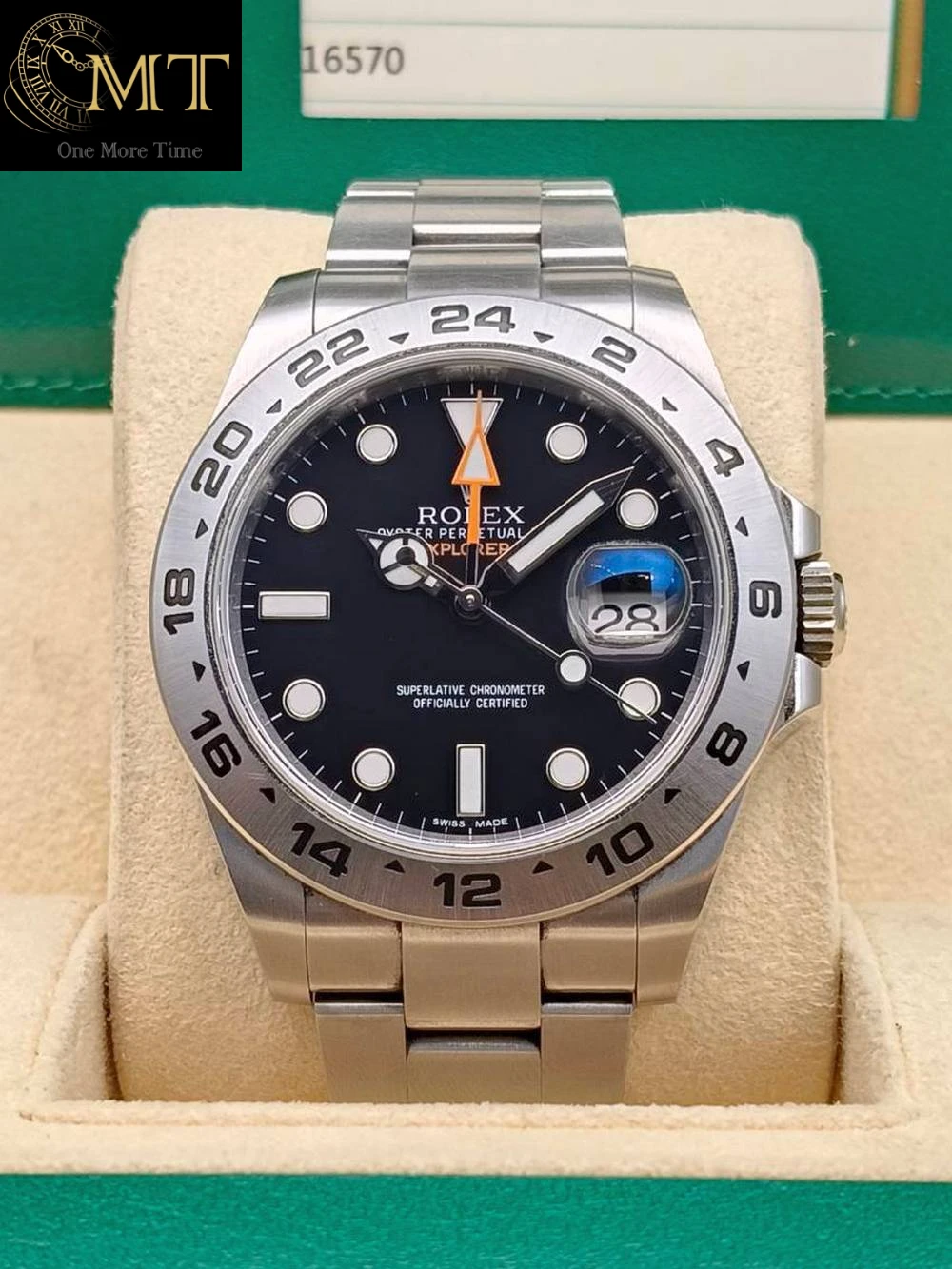 Rolex Explorer II 42mm Black Dial Oystersteel Men’s Watch Ref.216570