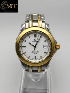 OMEGA Seamaster Diver 120m Gold&Steel White Dial Quartz Watch Ref.2311.20.00