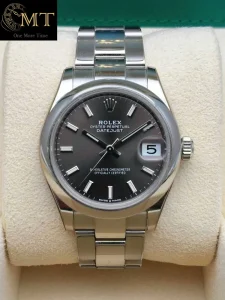 Rolex Datejust 31mm Dark Grey Index Dial Women's Watch Ref.278240