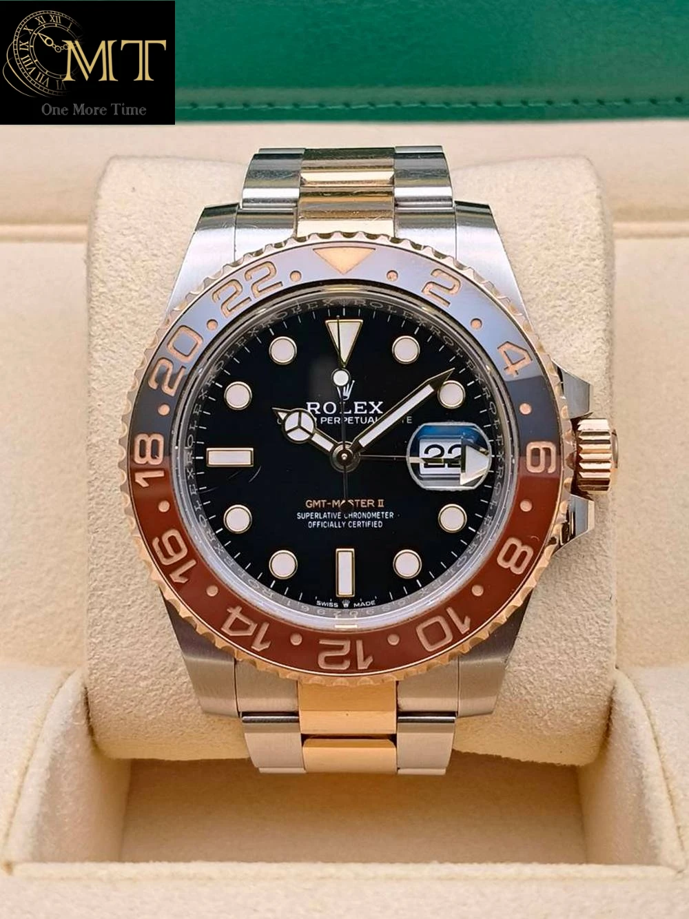 Rolex GMT-Master II Root Beer Rose Gold & Steel Men's Watch Ref.126711CHNR
