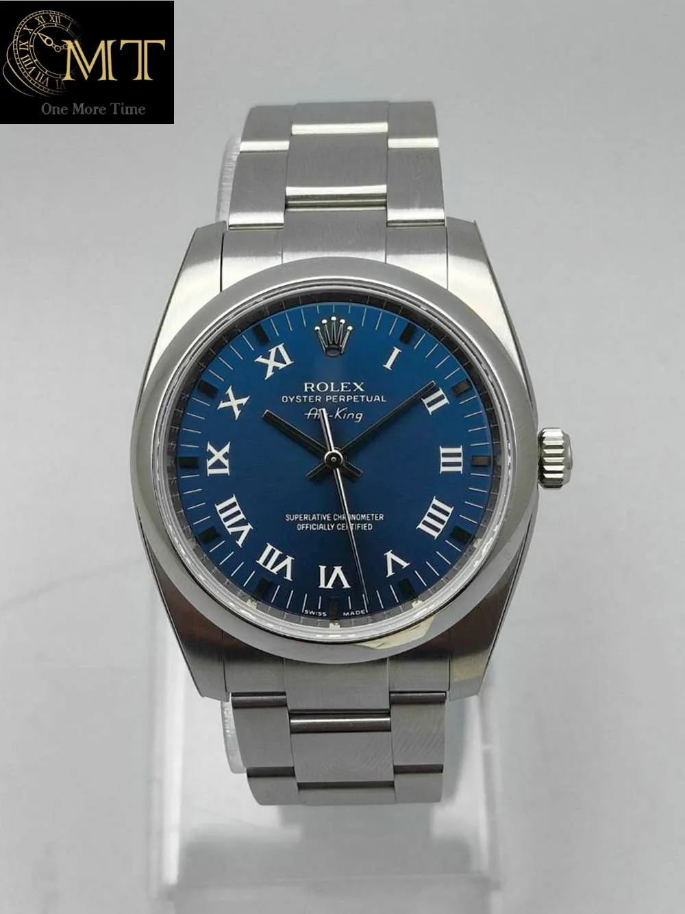 Rolex Oyster Perpetual Air-King 34mm Blue Dial Watch Ref.114200