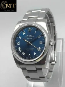 Rolex Oyster Perpetual Air-King 34mm Blue Dial Watch Ref.114200-2