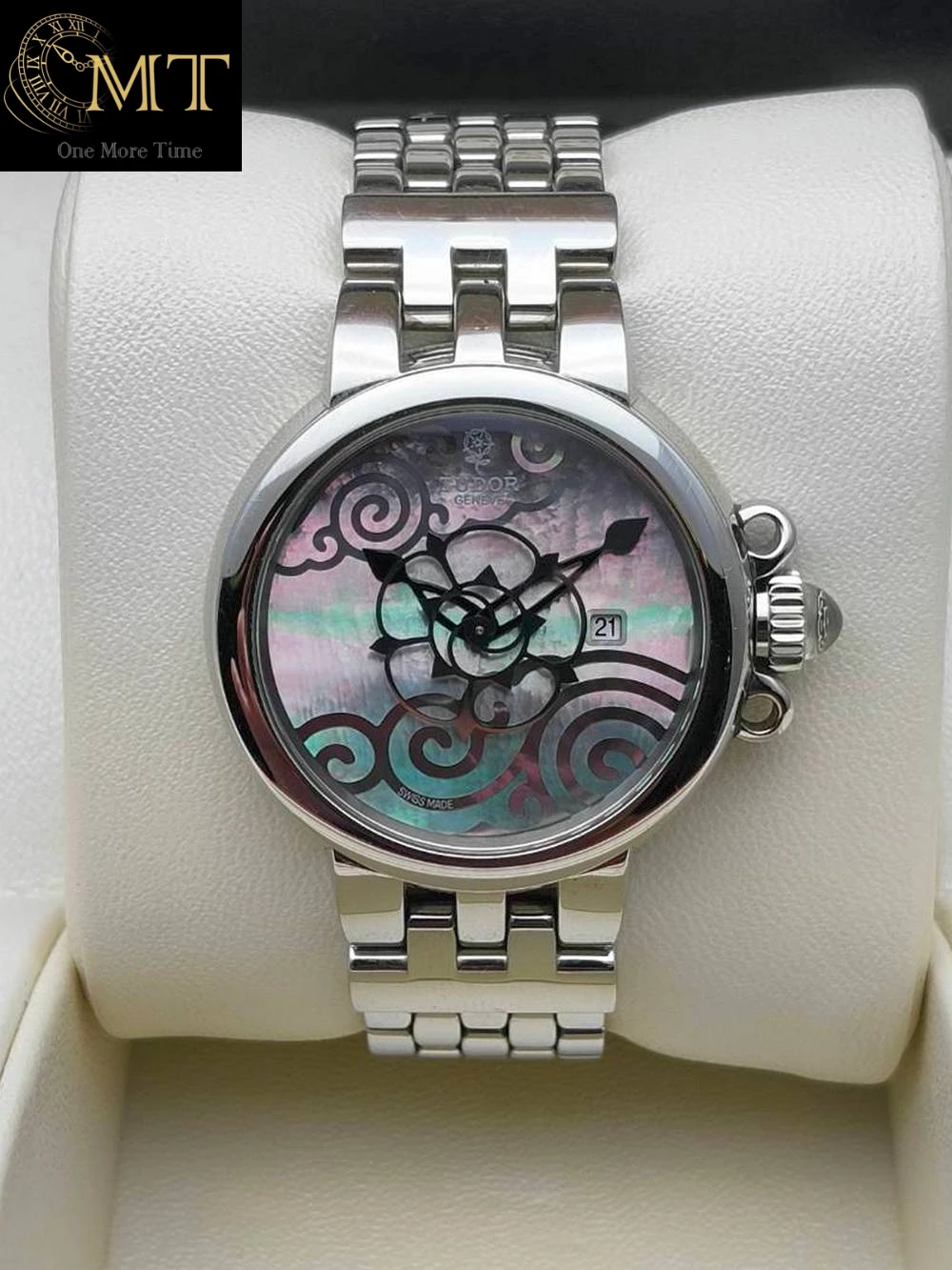 Tudor Clair de Rose 30mm Automatic Steel MOP Dial Ref.35400