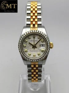 Rolex Lady-Datejust 26mm Yellow Gold & Steel Computer Diamond Dial Ref.179173
