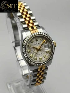 Rolex Lady-Datejust 26mm Yellow Gold & Steel Computer Diamond Dial Ref.179173-3
