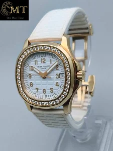 Patek Philippe Ladies' Aquanaut Rose Gold Diamond-Set Bezel Ref.5068R-001-2