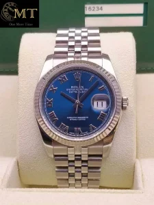 Rolex Datejust 36mm Blue Dial Luxury Watch Ref.116234