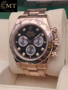 Rolex Cosmograph Daytona Everose Gold 18k Bright Black & Sundust Dial Dial Ref.126505-2
