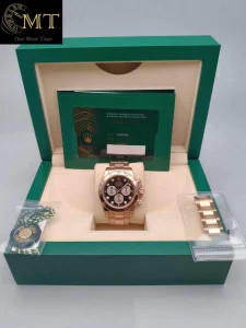 Rolex Cosmograph Daytona Everose Gold 18k Bright Black & Sundust Dial Dial Ref.126505-4