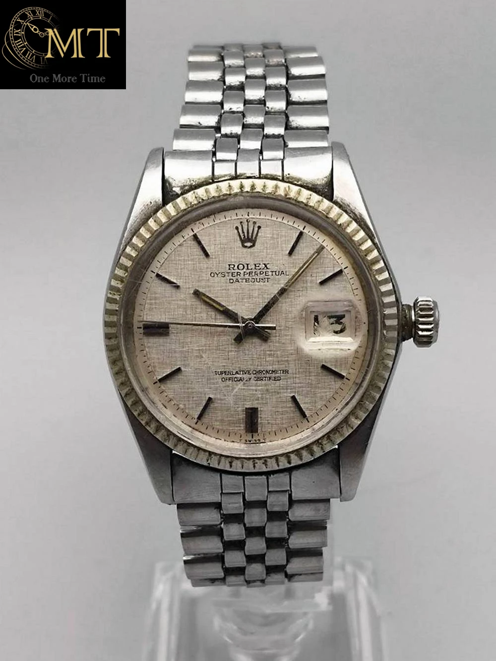 Rolex Datejust Vintage 36mm Silver Linen Dial Ref.1601