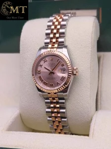 Rolex Lady-Datejust 26mm Jubilee Two-Tone Pink Roman Dial Ref.179171-2