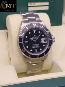 Rolex Submariner Date 4mm Black Bezel Black Dial Ref.16610-3