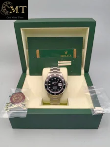 Rolex Submariner Date 4mm Black Bezel Black Dial Ref.16610-4