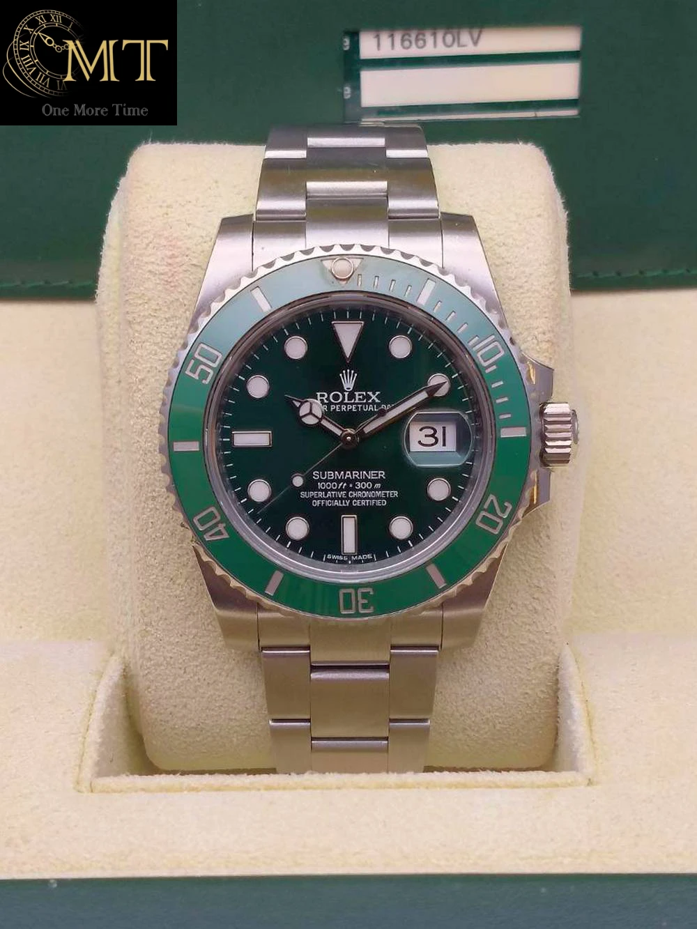 Rolex Submariner Date Hulk Oystersteel Green Dial Green Bezel Ref.116610LV