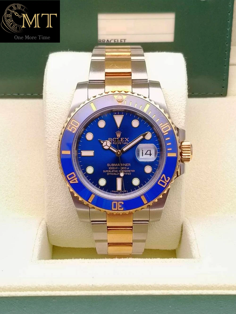 Rolex Submariner Date Yellow Gold & Steel Blue Dial Ref.116613LB