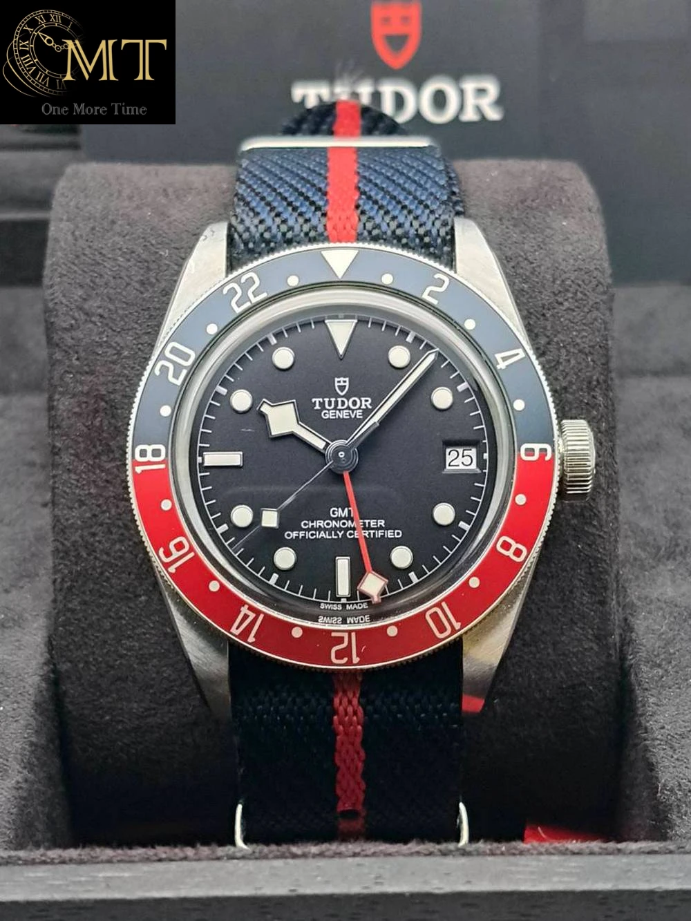 Tudor Black Bay GMT Black Dial Fabric Strap Ref.M79830RB-0003