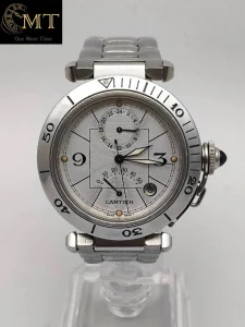 Cartier Pasha Power Reserve Pasha GMT Silver Dial Ref.2388