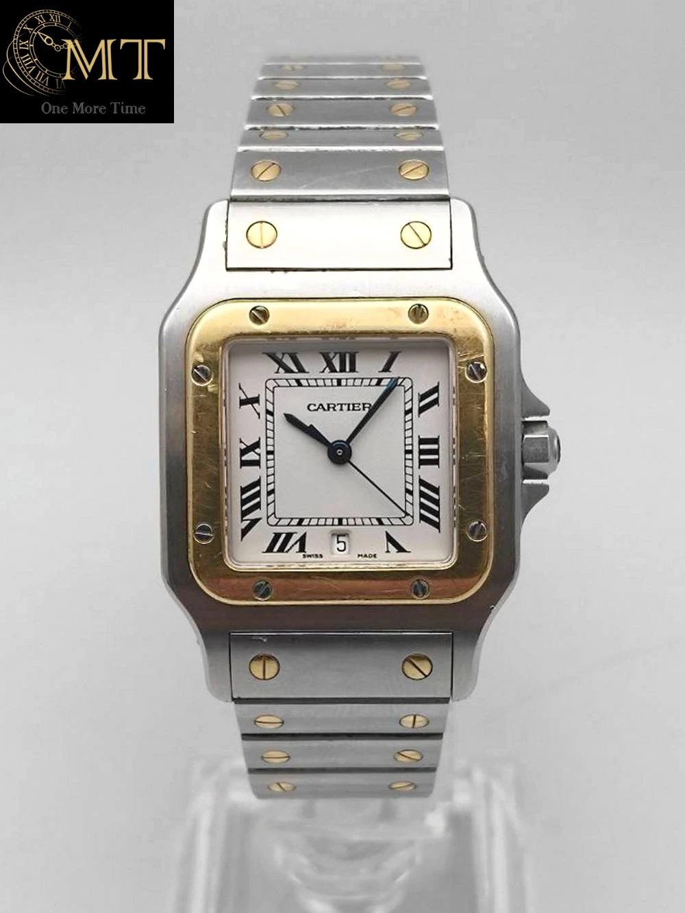 Cartier Santos Galbée Quartz Gold&Steel Ref.W20011C4