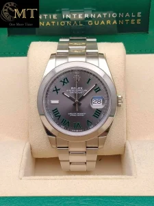 Rolex Datejust 41mm Slate Grey Wimbledon Dial Oyster Bracelet Ref.126300
