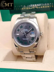 Rolex Datejust 41mm Slate Grey Wimbledon Dial Oyster Bracelet Ref.126300-2
