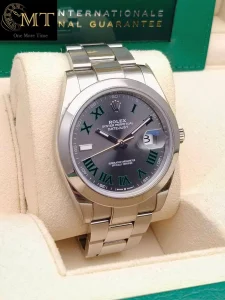 Rolex Datejust 41mm Slate Grey Wimbledon Dial Oyster Bracelet Ref.126300-3