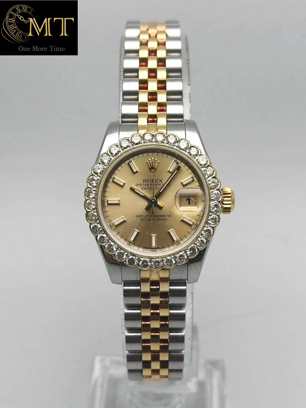 Rolex Lady-Datejust 26mm Gold & Steel Champagne Dial Ref.179173